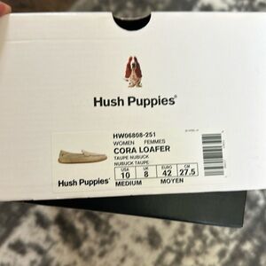 New! Hush Puppies Women's Leather Cora Loafer Color Size 10 Taupe
